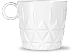 Sagaform Picknick Kaffeebecher 4er Set aus Acryl in der Farbe Weiß mit einem Volumen von 280ml, 8x8cm, 5018171