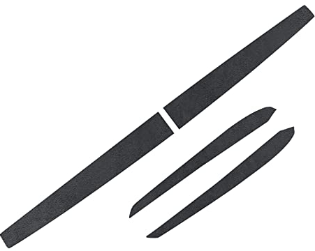 Alfanxi Dashboard Wrap Cover & Inner Front Door Trim Panel Armrest Wrap Cover Alcantara and ABS Material Compatible with Tesla Model Y/3 (Charcoal Grey, Dashboard&DoorPanel Cover)