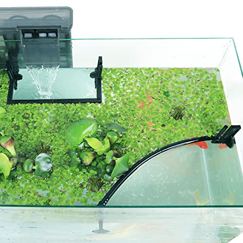 HOZOE Aquarium Floating Plant Corral, Intercepting Floating Plants from Filters and Heaters, Adjustable Height with Water Level, Can Be Used to Framed and Frameless Aquariums. (Combo Pack).