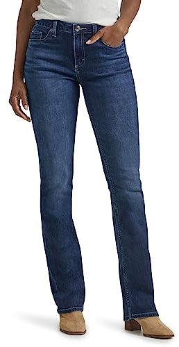 Lee Womens Legendary Mid Rise Bootcut Jeans, Rivers Edge, 14 US