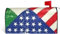 Copertura impermeabile per cassetta delle lettere con bandiera messicana americana, copertura per cassetta delle lettere per esterni, giardino, cortile, decorazione per la casa, 65 x 53 cm