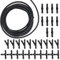 300 cm Universal Scheibenwaschanlage Schlauch, Wischwasserschlauch Reparaturset, Automotive Schlauch, mit 30 Stücke Schlauchverbinder