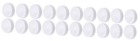 OSALADI 20 Stk Kabinett Licht Lichter Aufkleben Batteriebetriebene Lichterketten Batteriebetriebene Druckleuchten Led-schrankleuchten Led-sensor Kabellos Weiß Licht Klopfen Abs