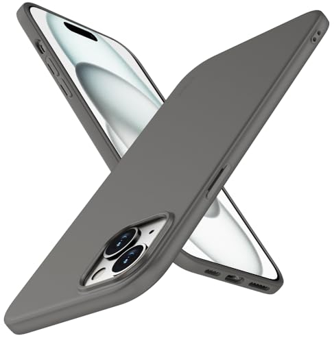 X-level für iPhone 15 Hülle, [Guardian Serie] Soft Flex TPU Case Ultradünn Handyhülle Silikon Bumper Cover Schutz Tasche Schutzhülle Kompatibel mit iPhone 15 - Grau