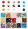 PH PandaHall 450 Stück Natursteinperlen 15 Farben Synthetische Edelsteinperlen 6 mm Runde Gefärbte Glatte Perlen Für Armbänder Ohrringe Halsketten Schmuckherstellung DIY Kunsthandwerk