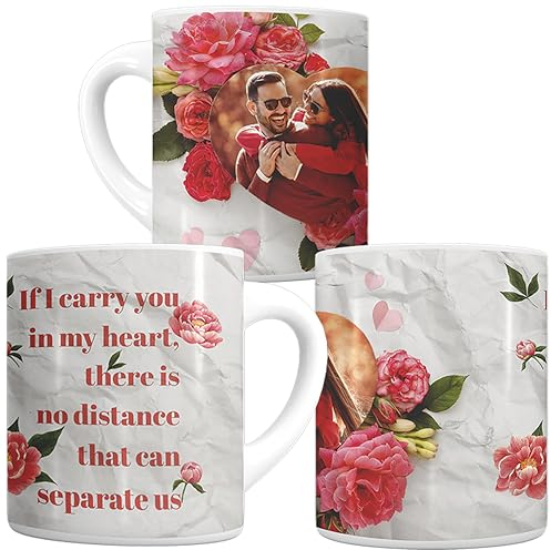 lepni.me Tasse Personalisiert mit Foto, Namensspruch | Individuelle Tee-Kaffeetasse mit Herz für Sie, Ihn oder Paare | Zum Geburtstag oder Valentinstag