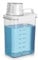 Dispensador de detergente hermético con vaso medidor, caja de almacenamiento hermética de detergente en polvo, caja de almacenamiento para detergente, caja de Almacenamiento con Vaso Medidor 1800 ml