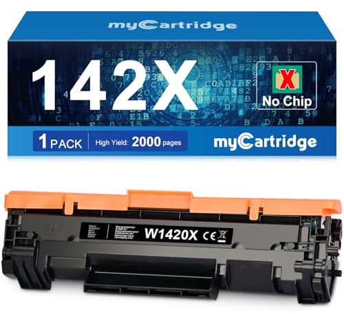 MYCARTRIDGE 142X Toner Kompatibel für 142A Toner Ersatz für HP Laserjet MFP M140W für HP Laserjet M110W für M140WE M110WE M139WE M139W für W1420A W1420X (Kein Chip,1 Schwarz)