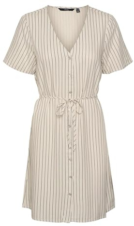VMMYMILO SS V-Neck Dress WVN GA NOOS