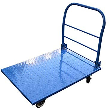 Handhabungsfahrzeug-Pritschenwagen, Schubkarre, Transportwagen, bewegliche Plattform, Handwagen, zusammenklappbar für einfache Lagerung und um 360 Grad drehbare Räder