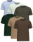 6 Pack T-Shirts Men UK Round Neck Tshirt Mens Cotton tee Shirt t Shorts for Man Teeshirt Men's 2 Pack Shirt Mans tees Shirts for Man
