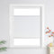 Heichkell Wabenplissee ohne Bohren Rollo Sonnenschutz Sichtschutz Doppelplissee Klemmfix Plissee Farbecht für Fenster und Tür, Weiß BxH 90x130 cm