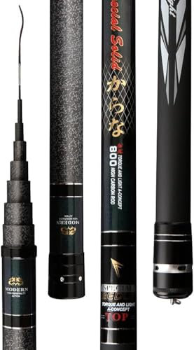 Angelrute Carbon Teleskop Angelrute 8M 9M 10M 11M 12M 13M 14M 15M 16M Lange Rute Nesting Angelrute Angelausrüstung, 12m