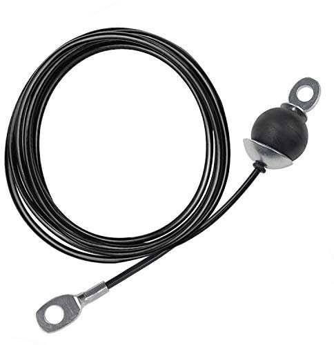 LFJ Gym Kabel Draht Fitnessgerät Stahlseil für Latzug Kabelzug Fitness Home Gym Riemenscheibensystem Seil für Kraftstation (4m mit Schwerkraftkugel)