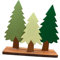 TOKIDNY 1stk Weihnachtsbaum Aus Holz Tisch-Bonsai-Baum Baumdekore Für Den Tisch Desktop-Weihnachtsbaum Retro- Gefälschter Weihnachtsbaum Weihnachts-Desktop-Zeichen Green Hölzern