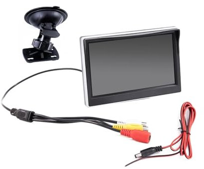 5 Zoll for Auto Monitor TFT LCD Digital 800 * 480 16:9 Bildschirm 2 Weg Video Eingang Oder Wireless Reverse Rückansicht Kamera Parkplatz(5inch-01)