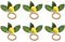 Sessleger 6 Stück Simulation Zitrone Pflanze Handtuch Ring Obst Mahlzeiten Schnalle Hotel Modell Zimmer Handtuch Ring Schnalle Party Supplies