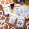 JJUNW 40 Blätter Mini Fotorahmen Scrapbooking Karte, Vintage Hohle Bastelpapier Spitze Rahmen Geprägt Foto Bilderrahmen Kleine für Scrapbook Journal DIY Kunst Handwerk
