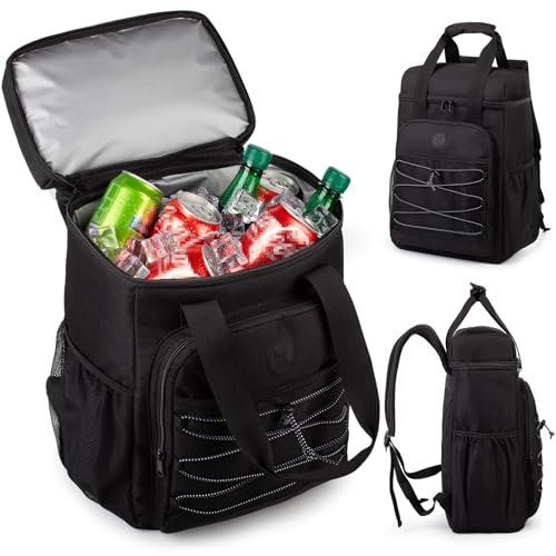 Kühlrucksack mit gepolstertem Tragegriff, Leichter und isolierter Rucksack, auslaufsicher, große Kapazität – ideal für Frauen und Männer für Strand, Camping, Picknick, Angeln und Wandern