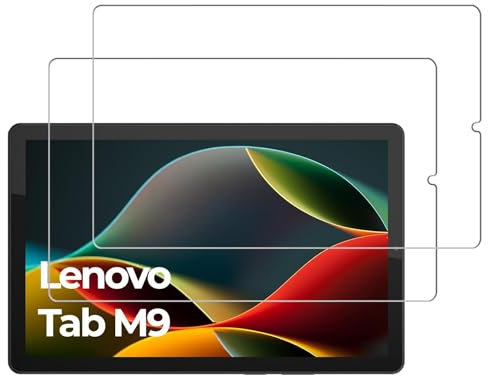 2 Pack for Lenovo Tab M9 Screen Protector Tempered Glass, Anti Scratch, Bubble Free