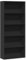 Myheimly Bücherregal Standregal Aktenregal Wandregal Raumteiler Regal Raumtrenner Büroregal Mehrzweckregal Schwarz 80x30x189 cm Holzwerkstoff