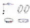 JUSONGKWCP 5 Pcs RyomenSukuna OkkotsuYuta SatoruGojo Cosplay Ringe Anime JJKS Figur Accessories Rings Jewelry Verstellbarer Ring Mit Öffnung
