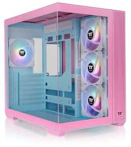 THERMALTAKE View 380 TG ARGB | Boîtier Gaming Moyen Tour | Rose