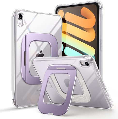 SUPCASE Funda para iPad Mini 7 A17 Pro 2024 [Prism] con Soporte Antiarañazos Case Compatible con Carga de Lápiz Protectora Delgada Transparente para iPad Mini 7ª/6ª 8.3 Inch (Púrpura)