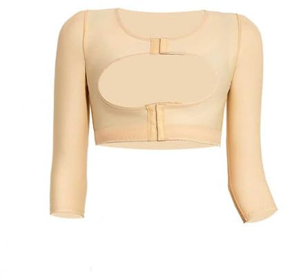GSJDKN Armformer für Frauen Nach Operationen Arm-Liposuktion Kompressionsstrümpfe Schlankmachende Arme Frontverschluss Shapewear Brust-Accessoire
