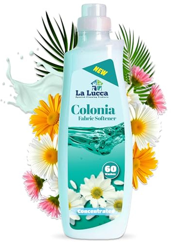 LaLucca Colonia Fabric Conditioner Softener | 60x Washes | Concentrated Clothes Washing Softener | Spanish Fabric Softener | Long Lasting 1.5 Litre Laundry Conditioner Liquid | For All Fabrics