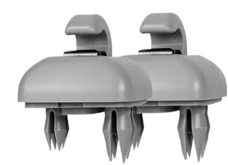 Robusto gancio a clip per aletta parasole 2x gancio per visiera parasole interna, supporto per fibbia, staffa di fissaggio per Au&di A4 8E0857561(Grey)