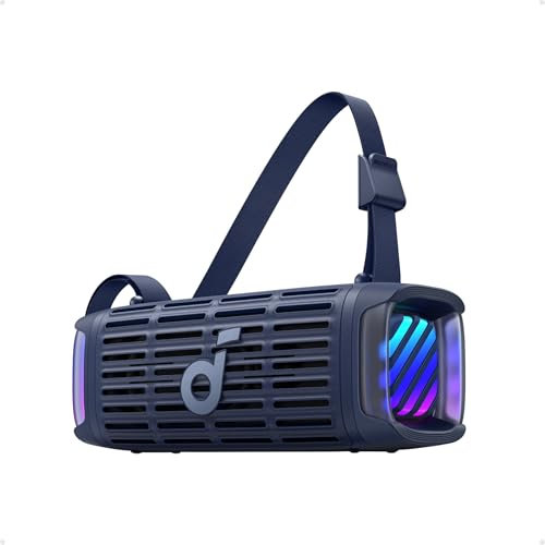 soundcore Boom 3i by Anker – Robuster Outdoor Lautsprecher, Bluetooth Lautsprecher, wasserdicht IP68, 50W BassUp™ 2.0 Sound, BT 5.3, 16h, Lichtshow + TWS-Stereo, Kayak, Angeln, Campen