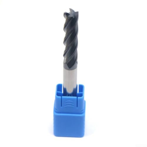 HpLive Fraise à queue de 12 mm en métal dur avec pince de serrage extra longue de 100 mm, fraise CNC avec 4 tranchants pour un usinage de précision