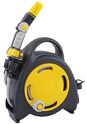 Enrouleur de tuyau d'arrosage, petit chariot enrouleur de tuyau d'arrosage portable, outils de lavage de voiture d'arrosage domestique, ensemble de support de tuyau d'arrosage, avec tuyau de 15 m/50