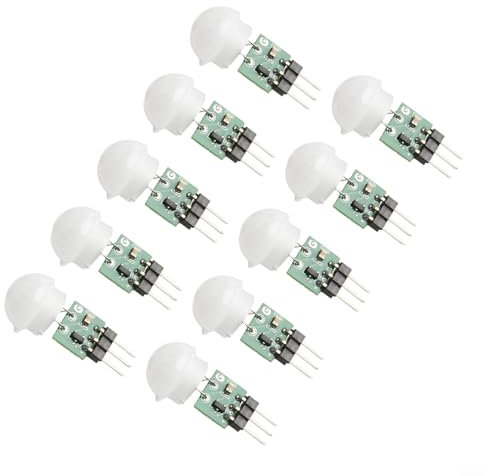 Pack of 10 Motion Detection Sensors Utilizing Passive Body Infrared Technology