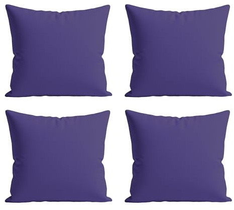 Home Sweet Home UK 100% Waterproof Outdoor Cushion Covers 45x45cm Set Of 4 With Invisible Zippered Outdoor Cushions Covers Waterproof 18x18 Cushion Cover For Living Room Garden Sofa Bedroom