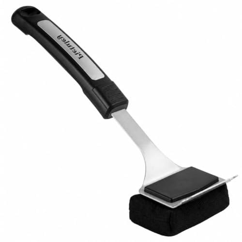 Pietuley Spazzola Barbecue Senza Setole con Raschietto, Sicurezza Accessori Griglia Utensili Barbecue Smoker BBQ Accessori, Attrezzi BBQ a Gas, Prodotti Pulizia Forno,Spazzole per Pulire Griglia a Gas