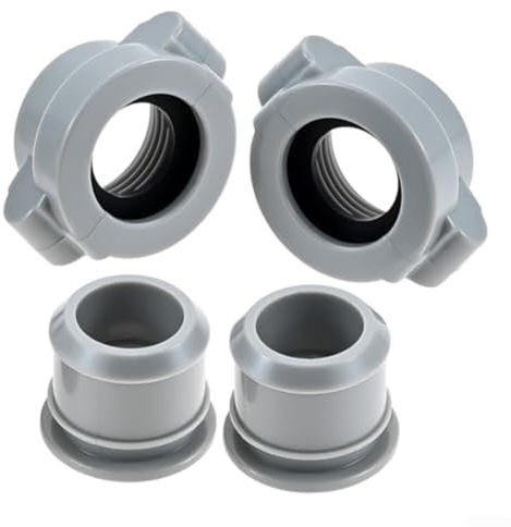 2-teiliges Wasserrohr-Kupplungs-Set, Kunststoff-Spa-Armatur, wasserdichte Dichtung mit Schraubmutter-Anschluss, für B & C Rohre für Coleman Spas