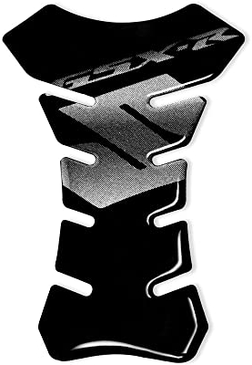 4R Quattroerre.it 18143 Tankpad 3D Motorrad Tankschutz Suzuki GSX-R, Schwarz, 13 x 19 cm