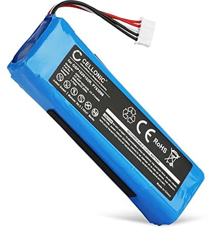 CELLONIC, Batteria per Altoparlante Compatibile con JBL Charge 2, Charge 2 Plus, Charge 3 (2015) (6000mAh, 3.7V) Batteria di Ricambio P763098,GSP1029102R
