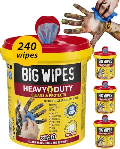 Big Wipes 4x4 Schwerlast Reinigungstücher 4 Eimer mit a` 240 Stück