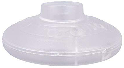 Foot Press Switch, 2A Round Floor Switch for Standing and Floor Lamp (Transparent)
