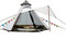 Sport Tent wasserdichte Campingzelt Familienzelt Tipi Zelt Outdoor Doppelschichten Teepee 3.1M / 10ft Pyramidenzelt Indianzelt mit festen Groundsheet Weiß