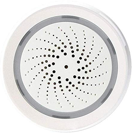 RJHY Smart Wireless Alarm, 100dB WiFi USB Alarm with Temperature & Humidity Sensor, Remote Monitoring, 2.4GHz WiFi, Alexa & Google Home Compatible