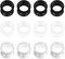 Longita 6 Paar Silikon Piercing Ohr Ear Tunnel Expander Stretcher Earlets Plug Gauges Kit Retainer für Ohrläppchen 2G-16mm 3 Farben