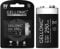 CELLONIC 9V Akku-Batterien - 250mAh - vorgeladen, Lange Lebensdauer - 1x 9V / E Block / 6F22 / 6LR61 / AM-61