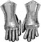 THOR INSTRUMENTS Mittelalterliche Ritter-Halloween-Kostüm, Stulpen, Rüstung, Stahlhandschuhe, rustikal, Vintage, Heimdekoration, Geschenke, silber, Erwachsene