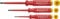PB Swiss Tools PH Kreuz VDE Schraubendreher Set PB 5548, 100% Swiss Made, 3-teiliges Elektro Schraubenzieher Set für Kreuzschlitz-Schrauben Grösse PH0/PH1/PH2, Rot