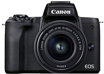 Canon EOS M50 Mark II (Noir) + EF-M 15-45 mm et EF-M 55-200 mm est Un lot STM