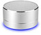 Enceinte Metal Bluetooth pour IPHONE 12 Mini Port USB Carte TF Auxiliaire Haut-Parleur Micro Mini (Argent)